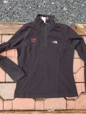 The North Face Black 1/4 Zip Fleece Cheer Pullover Size Small